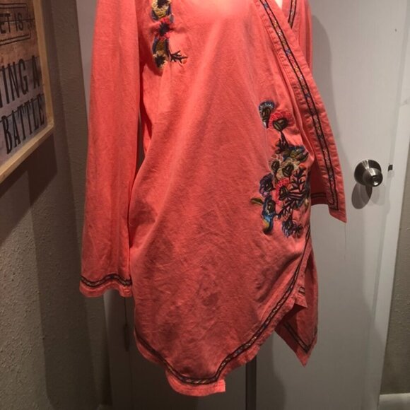 nwot paparazzi cascading lightweight jacket hand embroidered medium womens - Picture 2 of 9